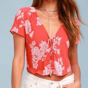 Floral crop top